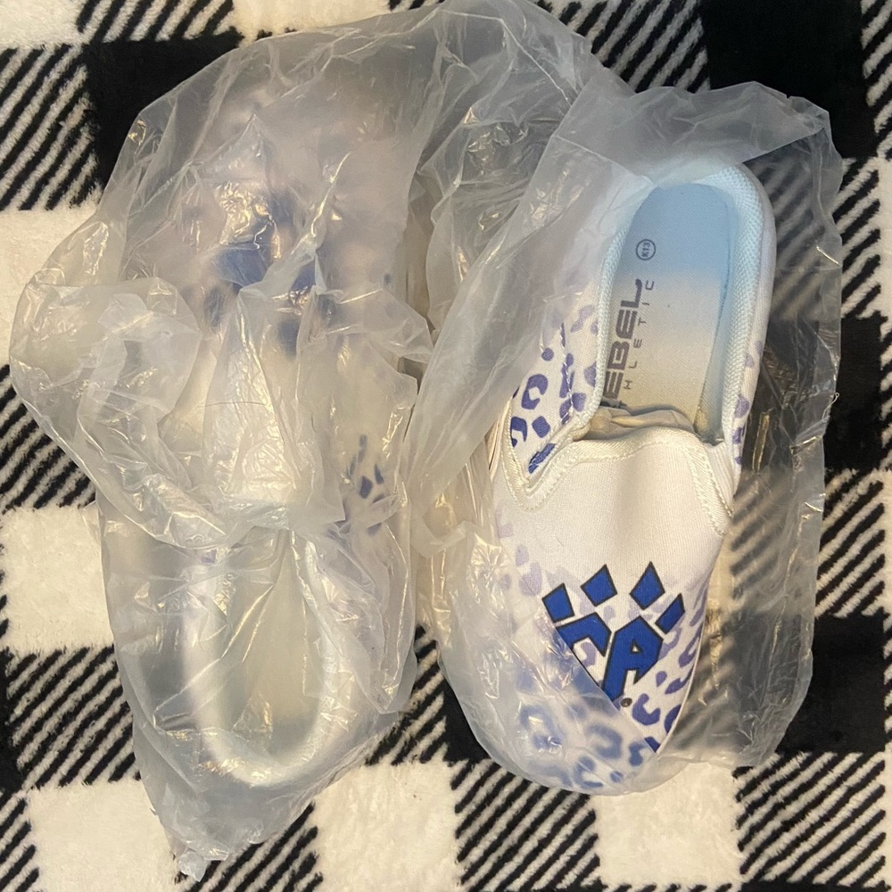 K12 cheer Athletics white flats. Brand new